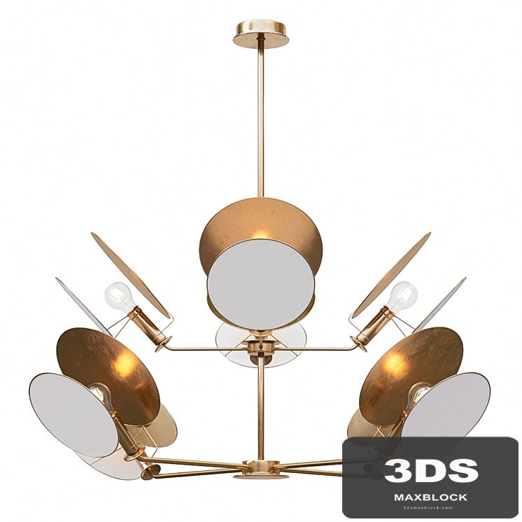 Visual Comfort Thomas OBrien Osiris Large Reflector Chandelier