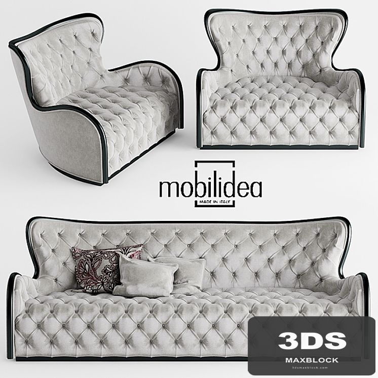 Sofa and chair mobilidea MARGOT DIVANO