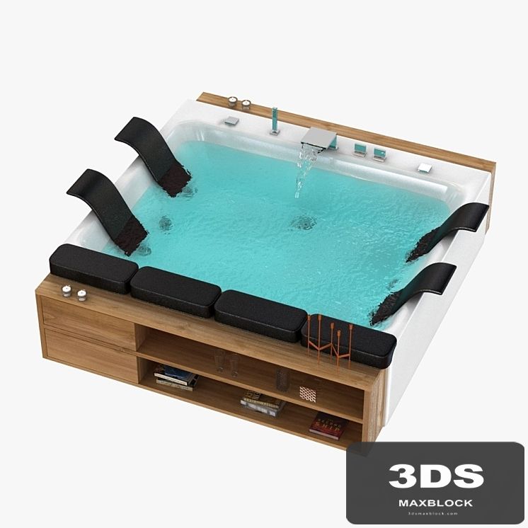 blubleu thai art bath jacuzzi