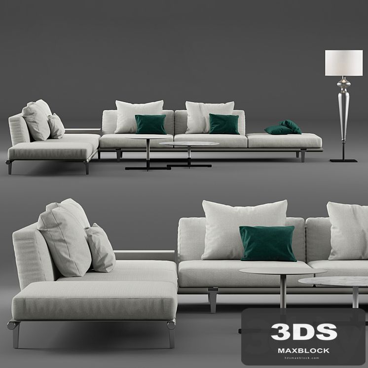 Modular sofa PoltronaFrau-Let It Be