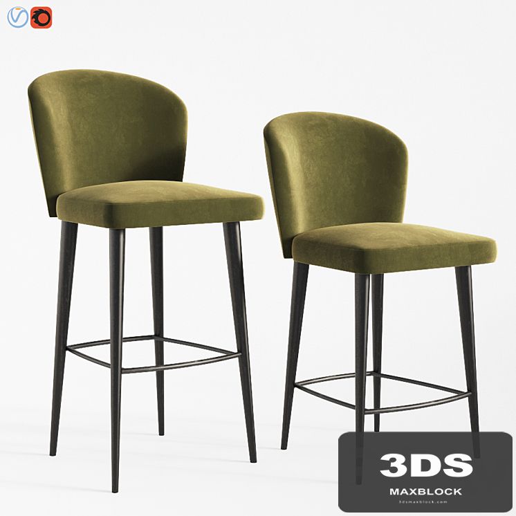 Minotti Aston - Barstool and Counter Stool