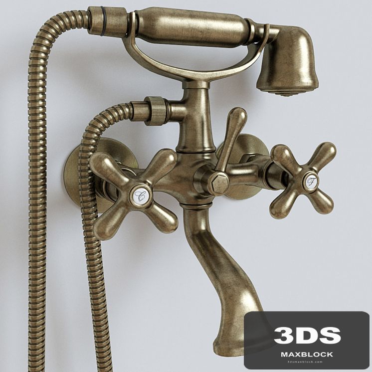 Bronze bath mixer EMMEVI DECO
