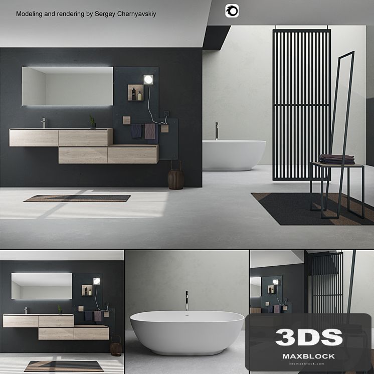 Bathroom furniture set Arcom Escape