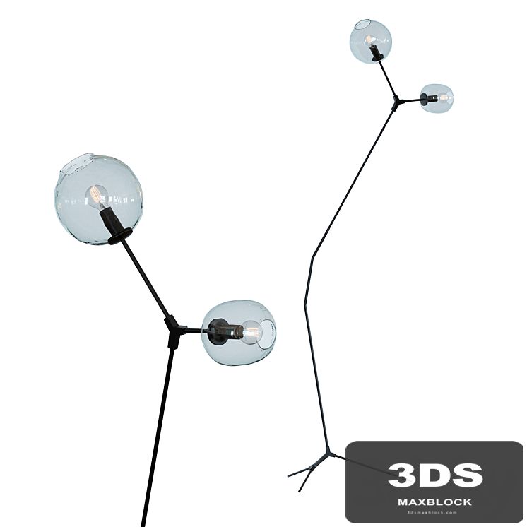 Floor lamp Branching Bubbles