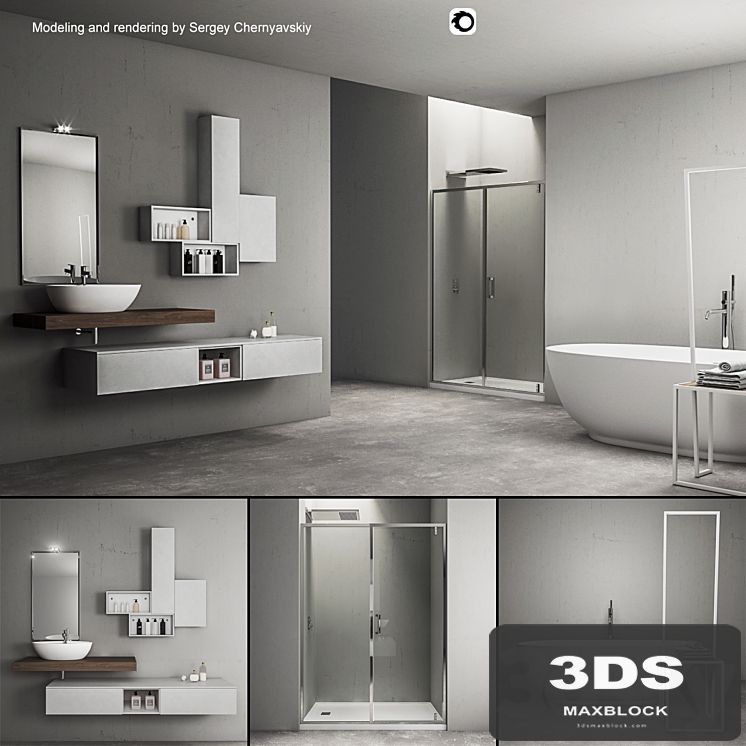 Bathroom furniture set Arcom e.Ly