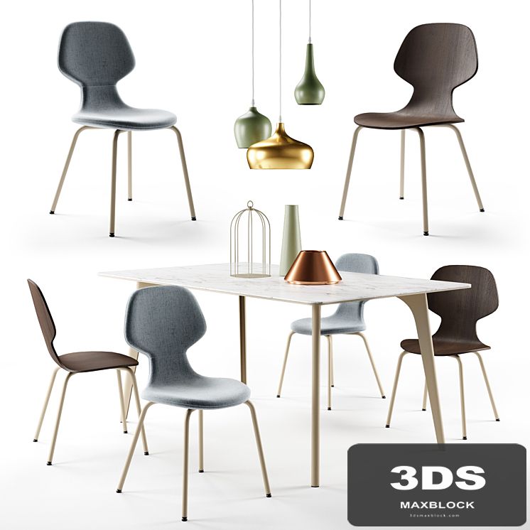 Pode. Chiba chair, Hux table, Tonincasa lamps and decor