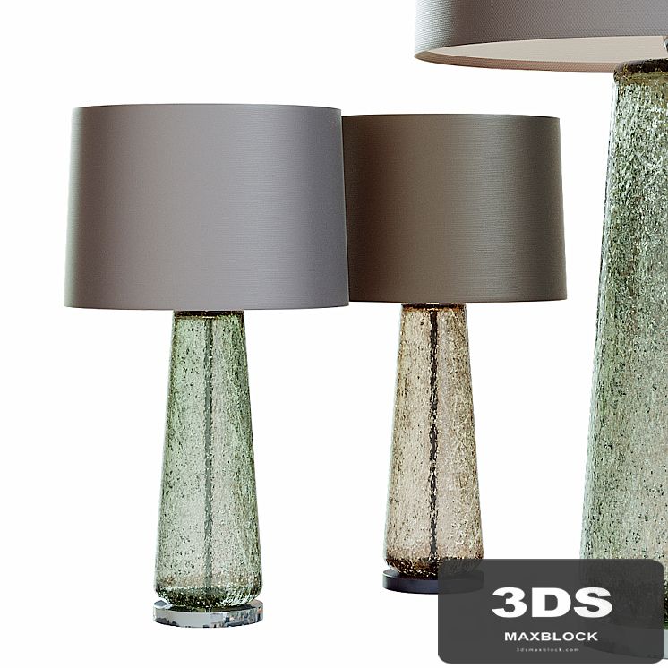 Mid Century Studio Art Glass Lamp
