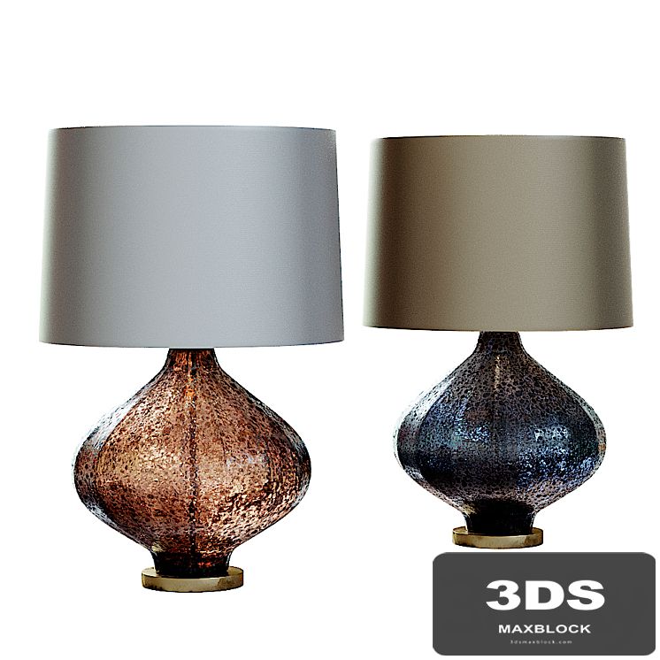 Mid Century Studio Art Glass Lamp 3