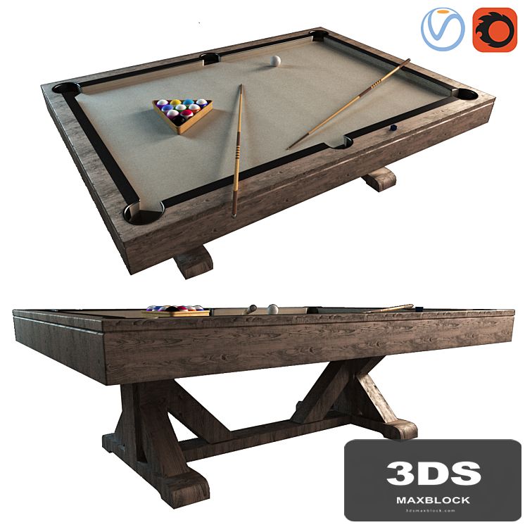 Pottery Barn Charleston Pool Table