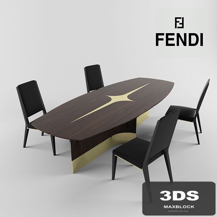 Chairs and tables Fendi Casa