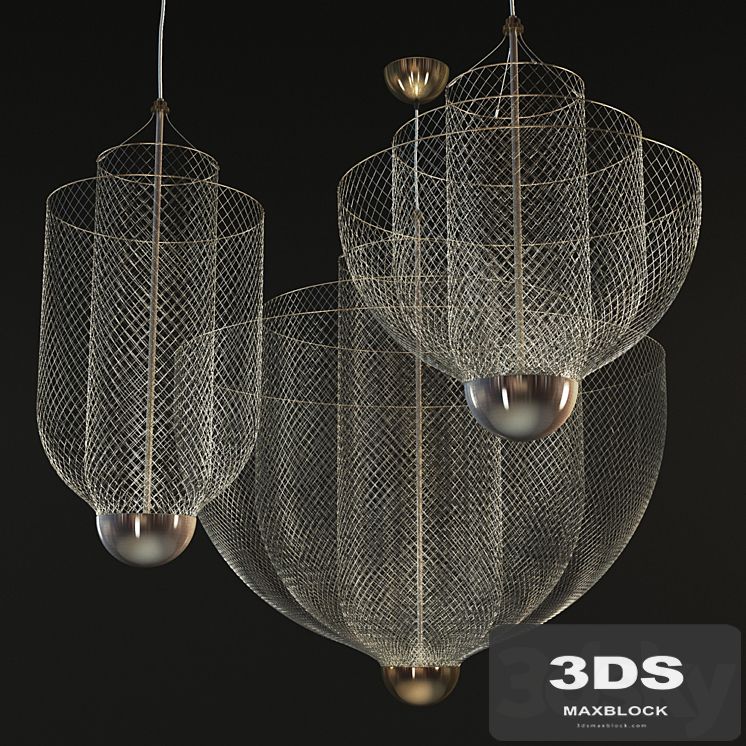 Moooi Meshmatics Chandeliers By Rick Tegelaar