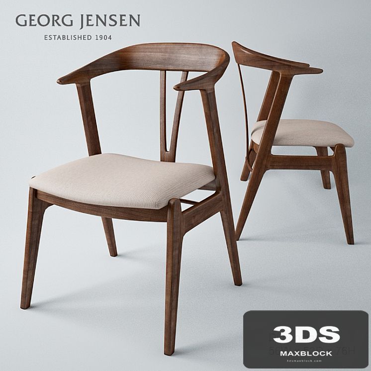 Georg Jensen Mid Century Danish modern chair