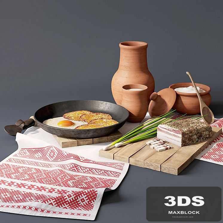 Traditional Belarusian dinner