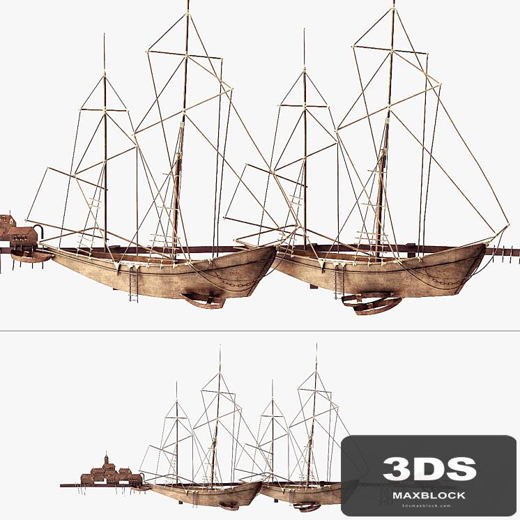 Curtis Jere Ships In The Harbor Wall Decoration