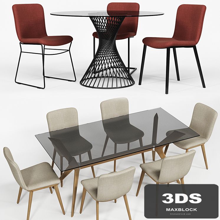 Calligaris ANNIE chair VORTEX TOKYO table