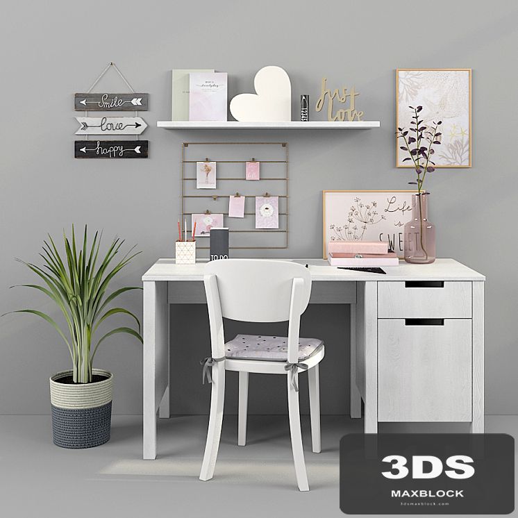 Writing-table and decor for a nursery 15