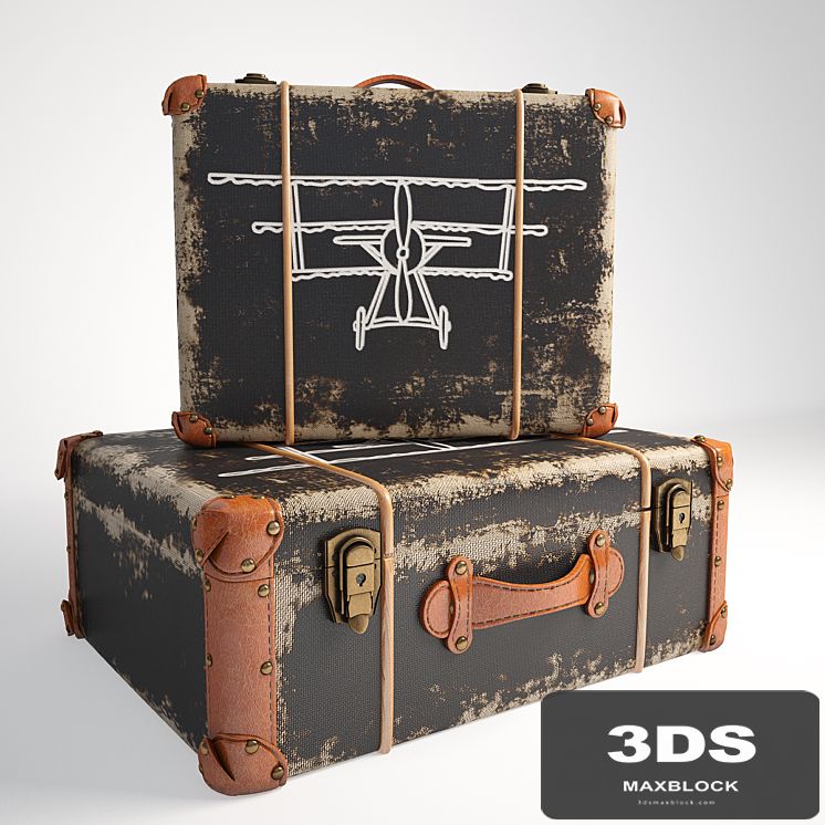 Chest Deco Suitcase Aviation Kare