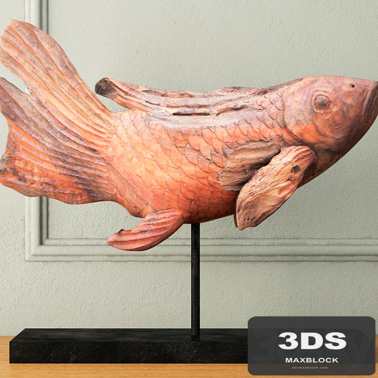 Swimming Koi Statue