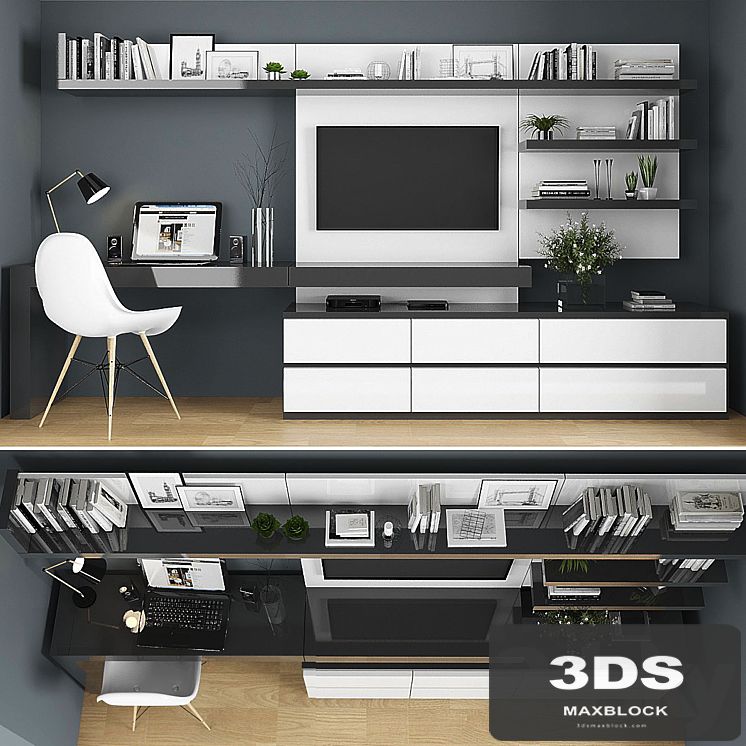 TV stand set 01
