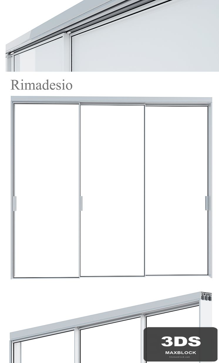 Rimadesio Velaria Sliding Doors, storage system for living areas