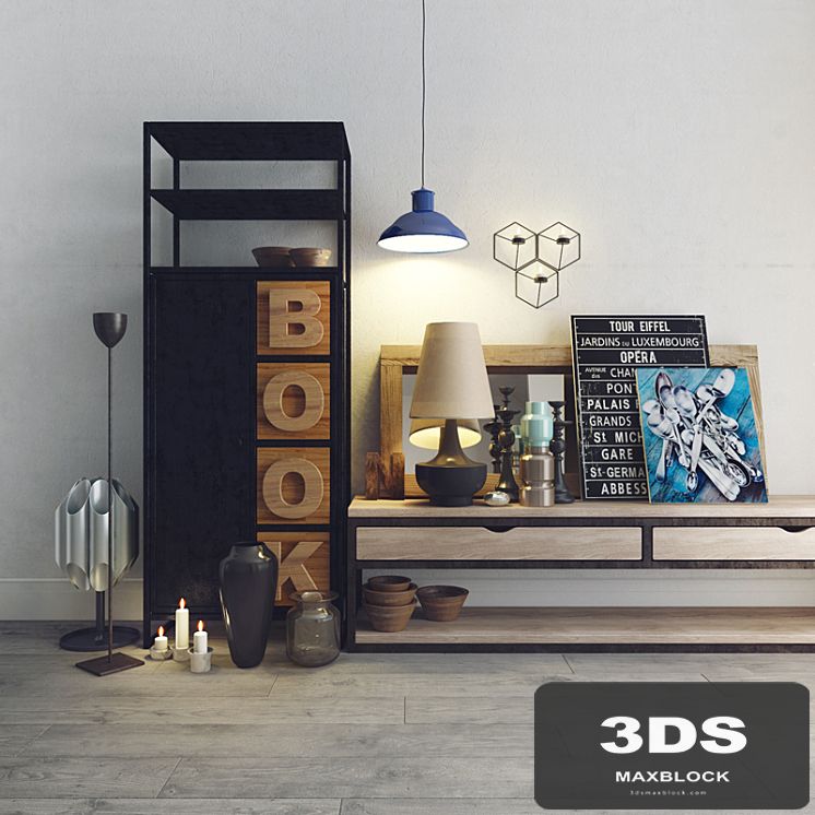 Decorative set. Loft style