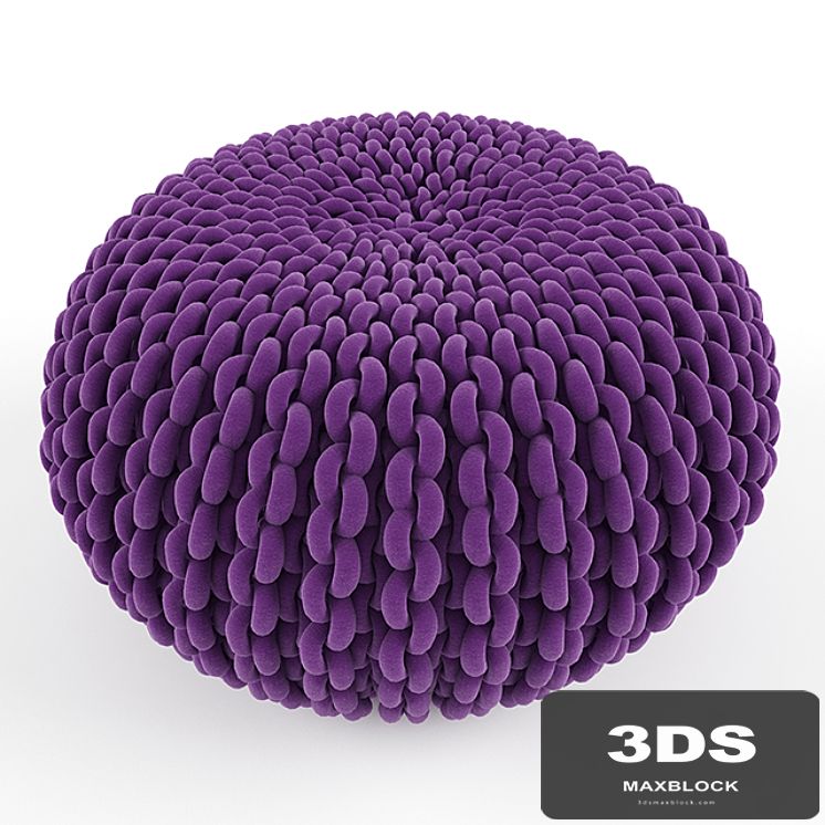 Oasis Knitted Pouf