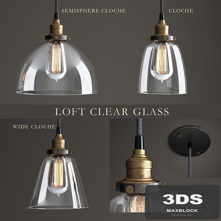 Lamps series "Loft Clear Glass"