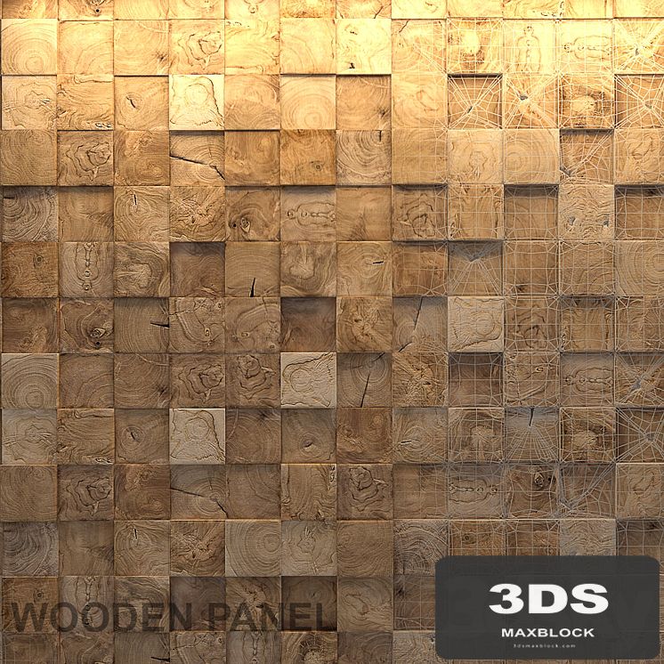 Wooden 3d panel 5