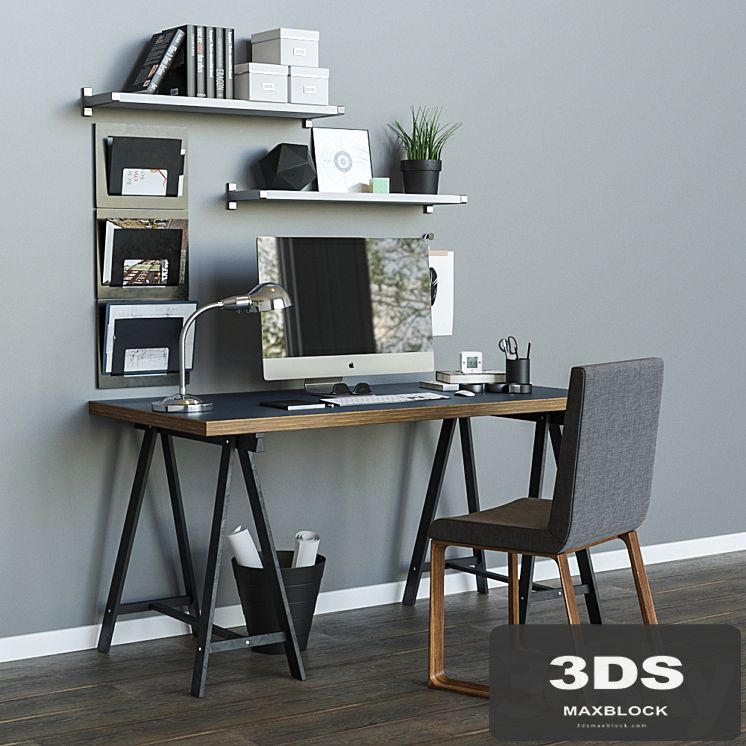 Workplace table ikea LINNMON / ODVALD