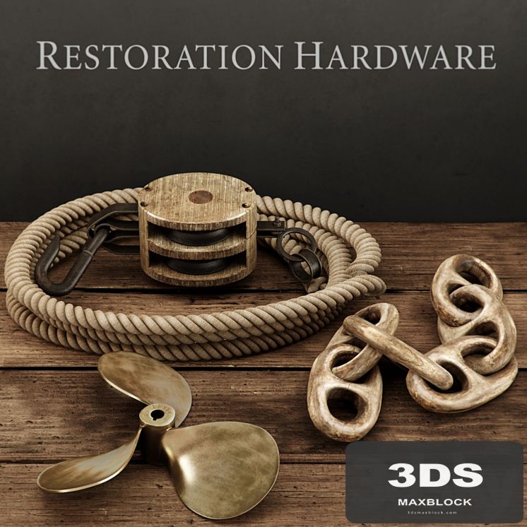 RH / SET OF 4 OBJECTS