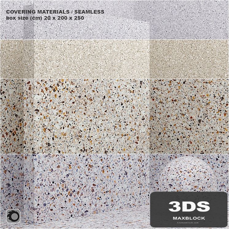 Material (seamless) - coating, stone, quartz set 49