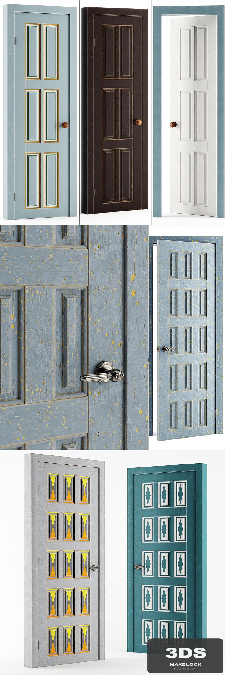 Restaurant Chocolate Door Set / Set doors Chocolate