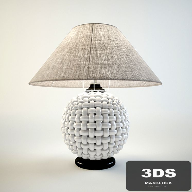 Design lamp "Wicker" (braided)