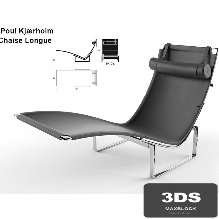 Chaise Longue - Poul Kjærholm