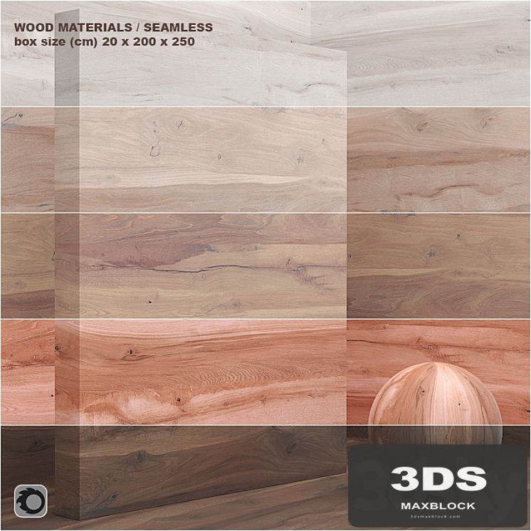 Material wood / veneer (seamless) - set 26