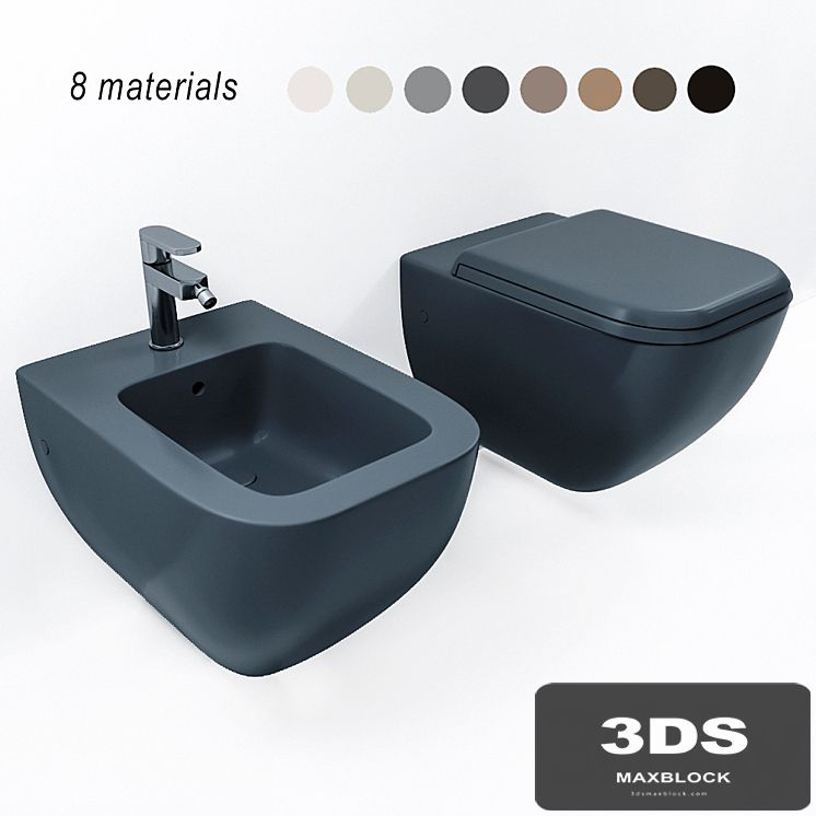 Ceramica Cielo Shui Comfort hanging toilet and bidet