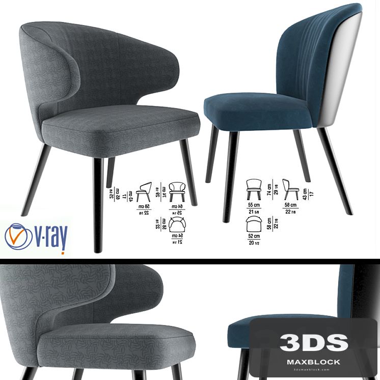 Minotti Aston Lounge Chairs