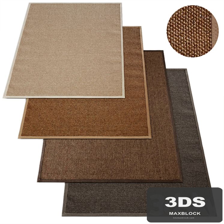 Belgian Basket Weave Sisal Rug RH Collection