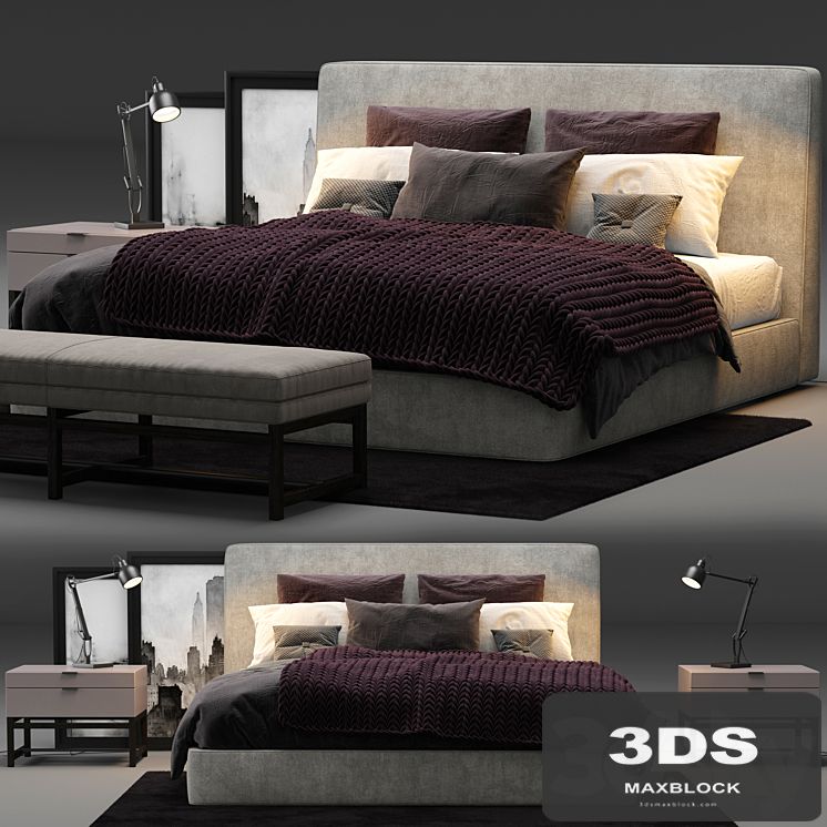 Minotti Powell 121 Bed