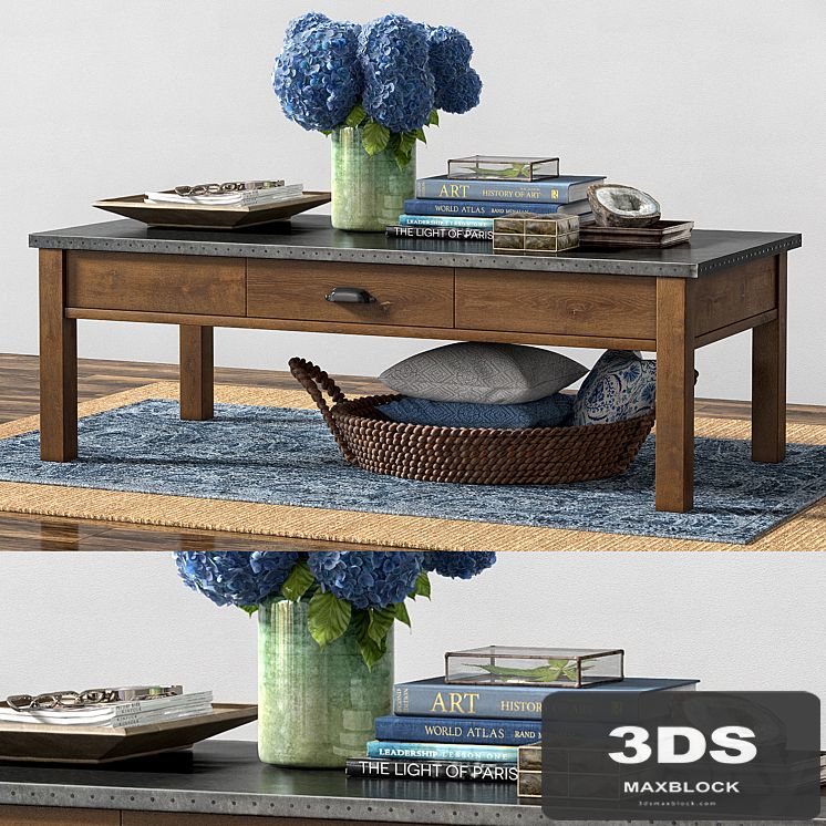 Pottery barn CHANNING COFFEE TABLE