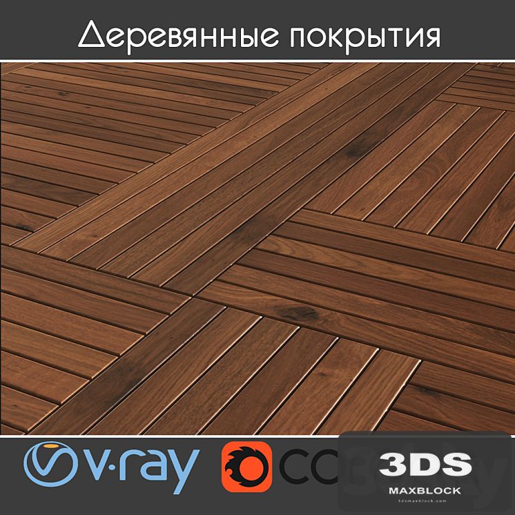 Wooden cover Quadrone from Listone Giordano.