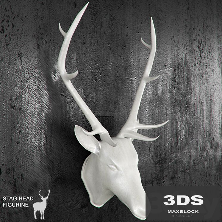Stag Head figurine