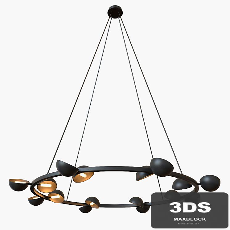 Avion round 16 lights chandelier