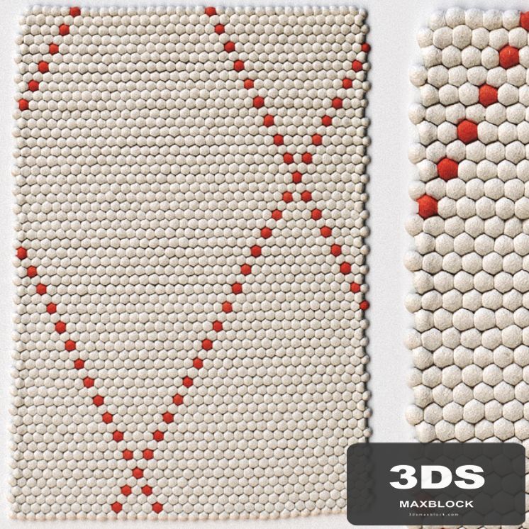 Carpet Hay Dot carpet Poppy Red rug
