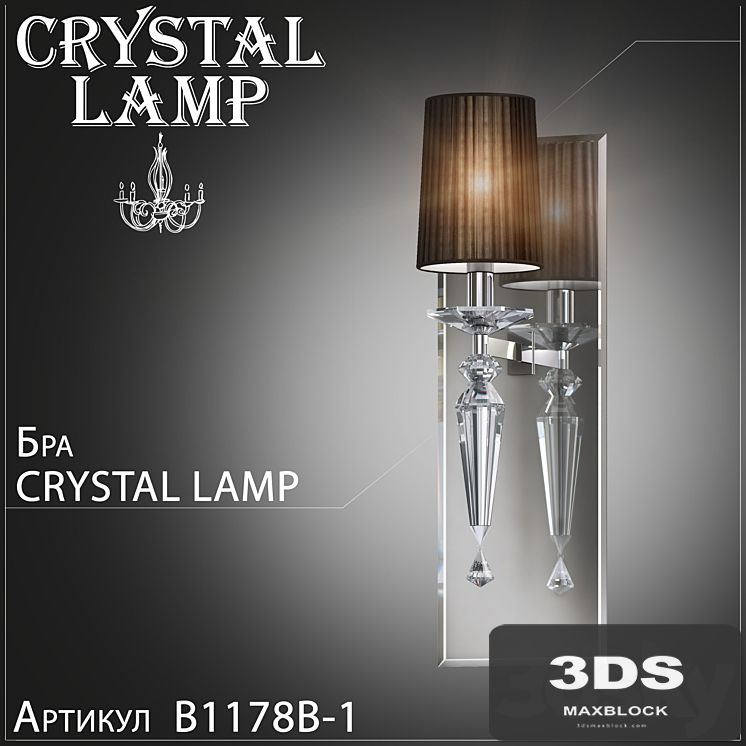 Sconces Crystal Lamp Falcetto B1178B-1