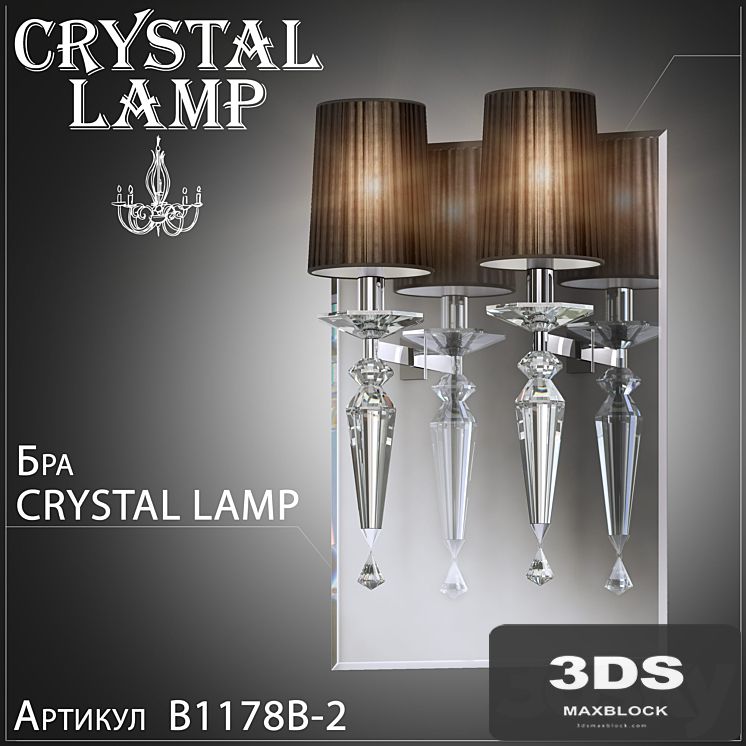 Sconces Crystal Lamp Falcetto B1178B-2