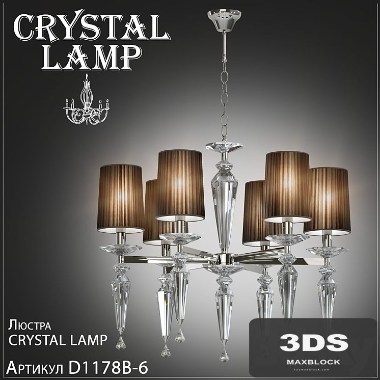 Chandelier Crystal Lamp Falcetto D1178B-6