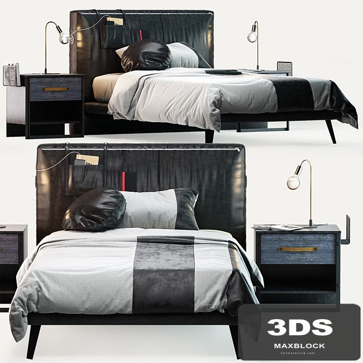 Cilek Dark Metal Bed