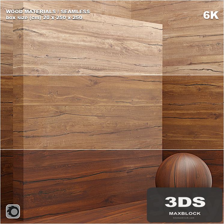 Material wood / veneer / slab (seamless) - set 27