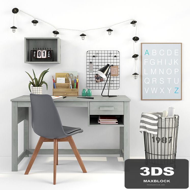 Writing-table and decor for a child 16